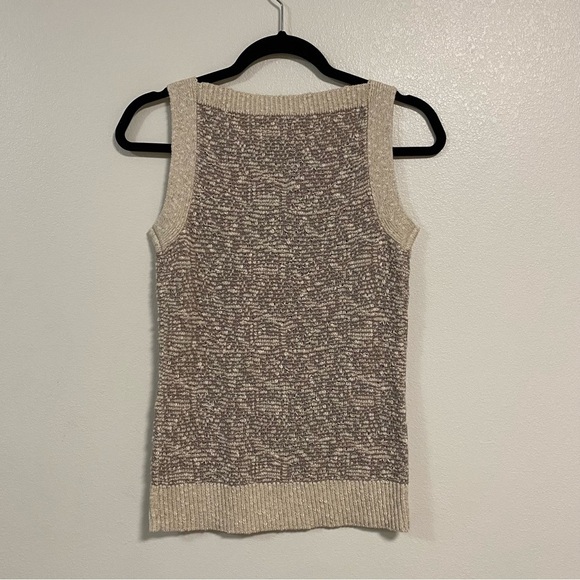 Chico’s Sleeveless Frosted Tank Sweater Neutral Combo Size 0/XS NWT - Picture 10 of 10